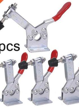 4 PCS GH-201B Red Toggle Clamp Horizontal Clamp 100kg Quick