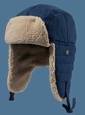 HT3425 Fashion Winter Hat Thick Warm Berber Fleece Trapper E