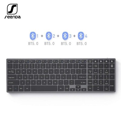 Bluetooth keyboard Alunium Alloy Multi Device Wireless Recha