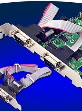 4 Ports RS232 Serial PCIe Expansion Card RS-232 DB9 COM Adap
