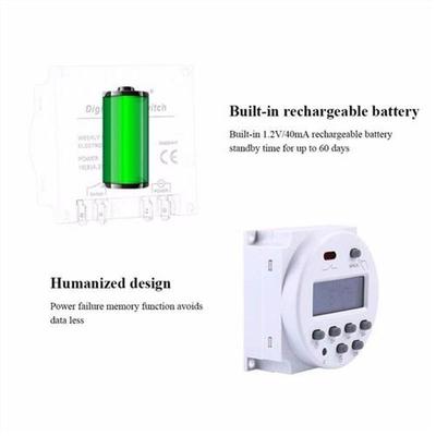 CN101 Digital Round LCD Power Programmable Timer Time Relay