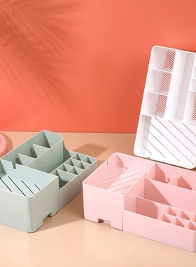 Makeup Organizer with Mirror for Cosmetic Capacity Storage B