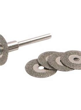 5Pcs 22mm Emery Diamond Cutting blades Drill Bit 1 Mandrel