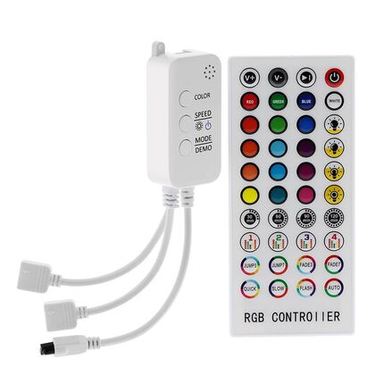 Music Bluetooth Controller RGB Controller DC12V 40Key IR Rem