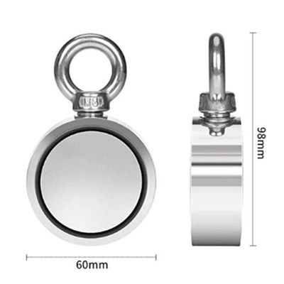 120Kg Dual Sides Magnet Strong Neodymium Permanent Fishing M