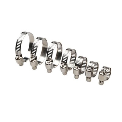60pcs Stainless Steel Adjustable Drive Hose Clamp Assortment