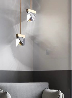 Light luxury Nordic nimalist crystal chandelier Postmodern a