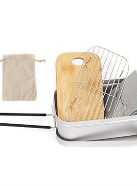 650ml Cooking Steamed Bento Box Aluminium Alloy Food