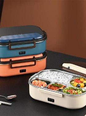 Electric Lunch Box With Tableware Portable  Warmer Lunch