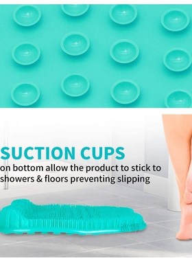 Shower Foot Scrubber Massager Cleaner, Acupressure Mat with