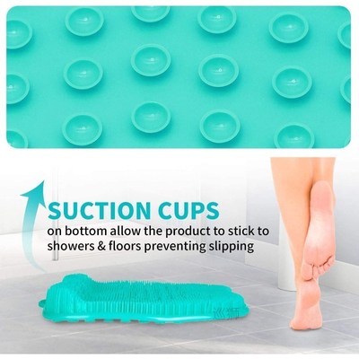 Shower Foot Scrubber Massager Cleaner, Acupressure Mat with