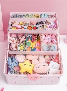 Hair Accessories Organizer Pink Hair Accessory Jewelry Box