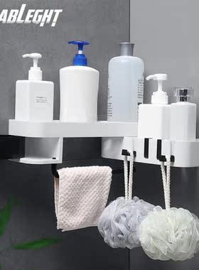 1PC Recableght Corner Storage Rack Bathroom 2 Layers Saving