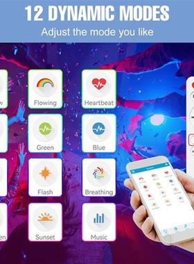 RGB LED Smart Ceiling Lamp APP Remote Control Bluetooth Spea