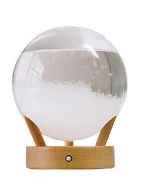 Glass Weather Station Light Up Weather Forecaster Barometer