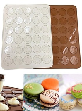 Macaron Silicone Mat 30-Cavity Non-Stick Bakeware Mold Cake