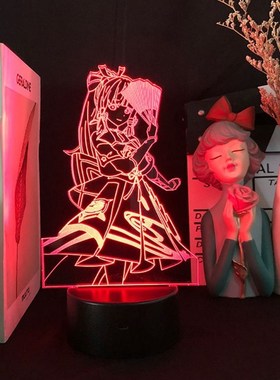 Attack On Titan Lamp Kid Anime Led Night Light Genshin Impac