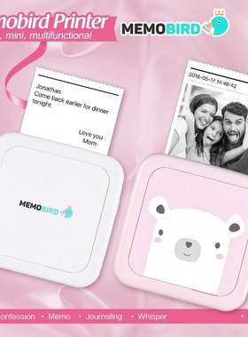 MEMOBIRD G1 Portable Pocket Photo Printer Bluetooth 4.2 Wire