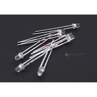 100PCS 3MM phototransistor receiver F3 Transparent white gel