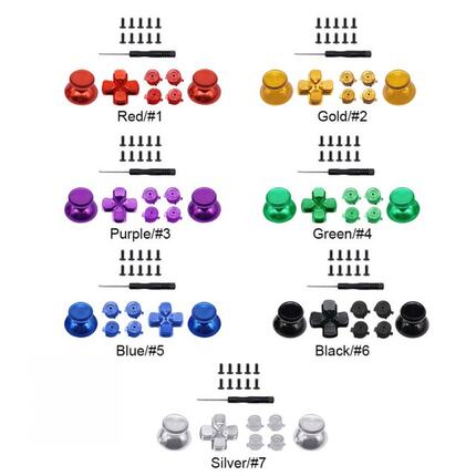 For PS4/PS4 Pro Ultra-Thin Game Controller Handle Buttons Cr