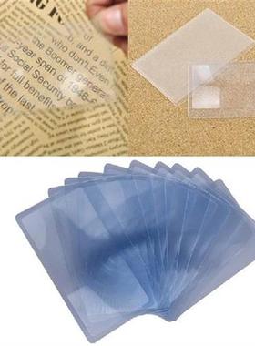 10pcs 8.5 X 5.5cm 3 X Magnifier Magnification Magnifying