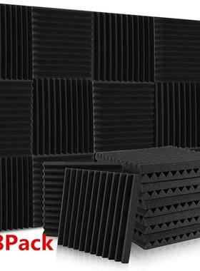 48pack 300x300x25mm Acoustic Foam Wedge Soundproofing Acoust