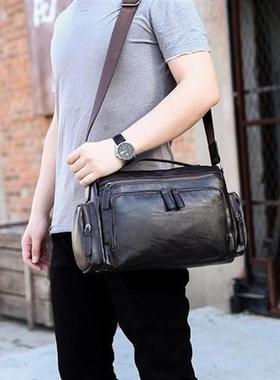 Business Leisure One Shoulder Straddle Bag Mens Luxury Bran