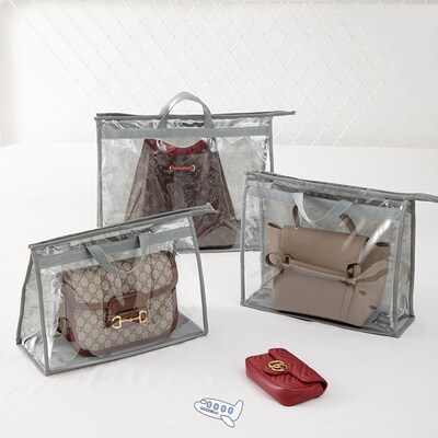 Bag Dustproof Bag Wardrobe Hanging Bag Storage Bag PVC Trans