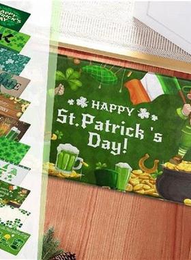 Welcome Doormat Happy St. Patricks Day Anti-Slip Door Mat