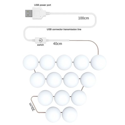 LED Makeup Mirror Light Bulb Hollywood Vanity Light USB LED