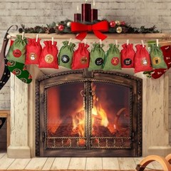 24PCS 10*14CM ChriStMAS Advent CAlendAr SACk Gift BAGS  Chri