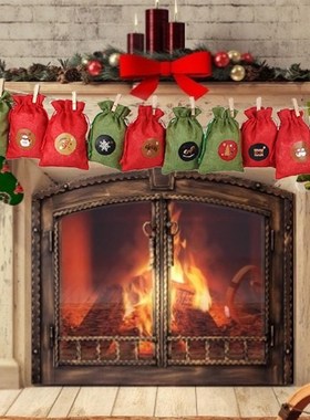 24PCS 10*14CM ChriStMAS Advent CAlendAr SACk Gift BAGS  Chri