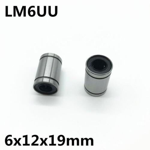10pcs LM6UU ball bearing inner diameter 6x12x19mm guide line