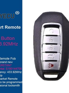 Smart Proximity Remote Control Car Key Fob 433.92MHz 4A Chip