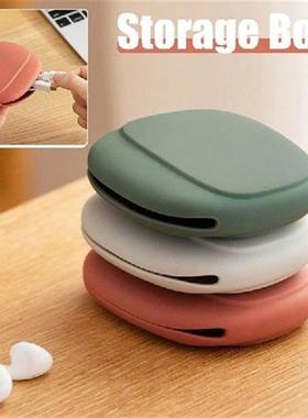 Portable Data Cable Headphone Storage Box Simple Mobile