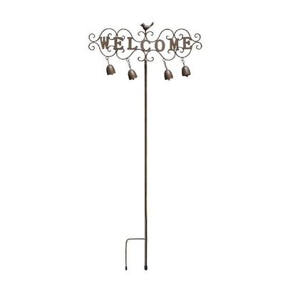 Bird Wind Chimes For Outside Iron Stake Welcome Home Yard