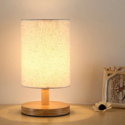 Nordic Wood Table Lamp Modern living room Bedroom Bedside