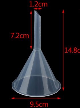 90MM Mouth Dia Laboratory Clear Filter Funnel Plastic