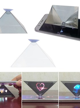 3D Holographic Projection Hologram Pyramid Display Projecto