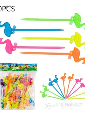 Fruit Forks For Cake Dessert Tableware Flamingo Picks Party