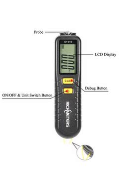 RICHMETERS GY910 Digital paint Coating Thickness Gauge Handh