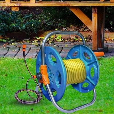 Household Garden Water Hose Reel Cart Portable Storage Hose