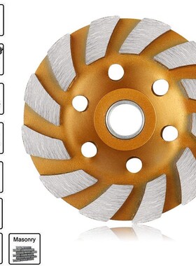 2 Pieces of 4 Inch Diamond Cup Grinding Wheels 12 Segs Heavy