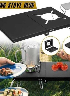 Mini Camping Table Heat Shield Gas Stove Stand Camping