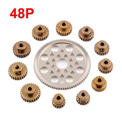 Metal 48P Spur Gear 92T 85T 80T Pinion 18T 19T 20T 21T 22T 2
