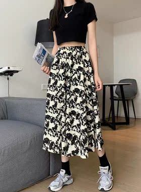 Women Spring Summer Medium Long Skirt New 2022 Europe And Am