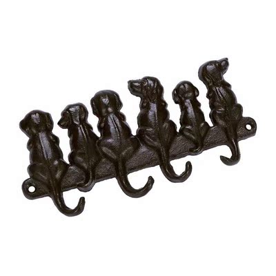 Cast Iron Dog Door Key Hook Pastoral European Retro Wall Han