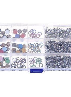 100Set Colorful Metal Sewing Buttons Snap Fasteners
