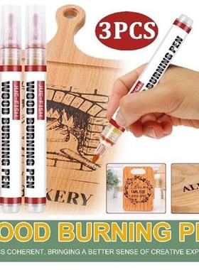 3PCS DIY Wood Burning Pen Scorch Wood Burned Marker
