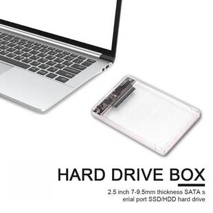 5Gbps USB3.0 Hard Drive External Enclosure Transparent 2.5 i